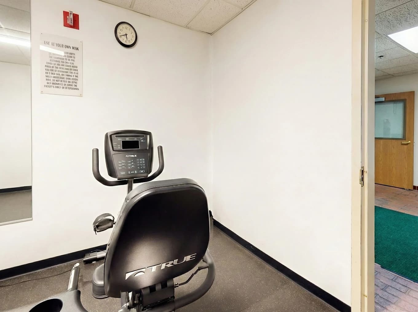 Fitness center at Pellston Lodge